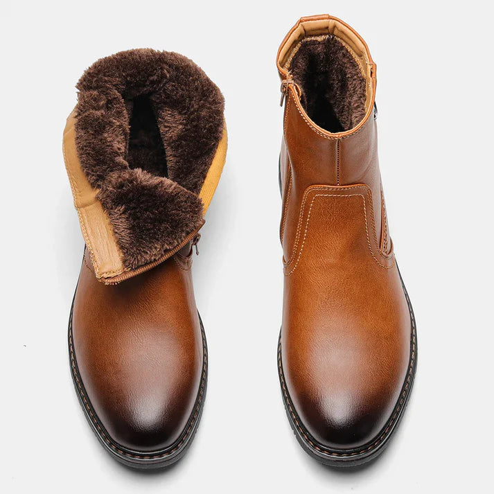 Bota Masculina de Couro com Interior Forrado Drauffen DF287