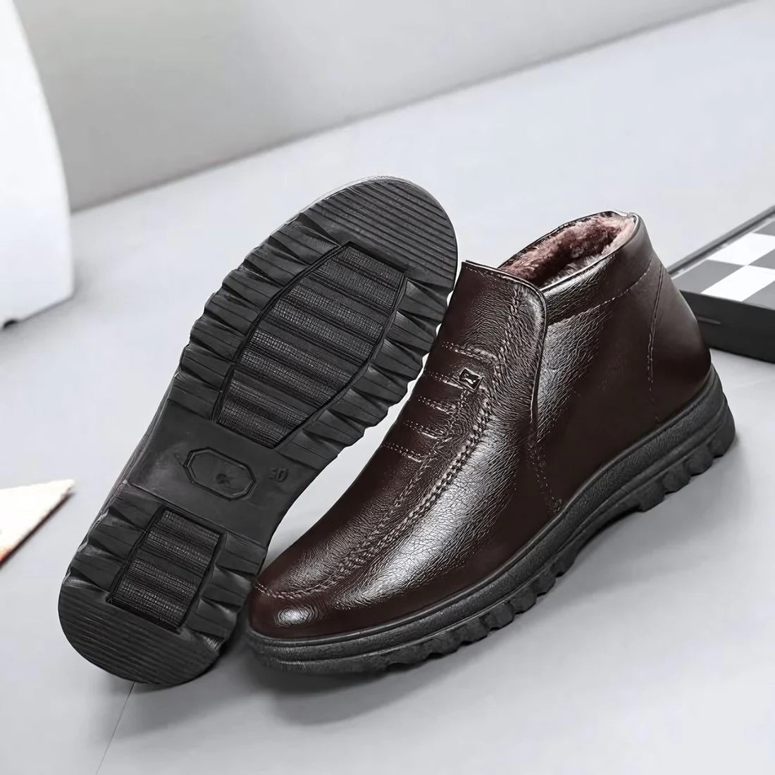 Bota Masculina de Inverno Forrada em Lã Drauffen DF286