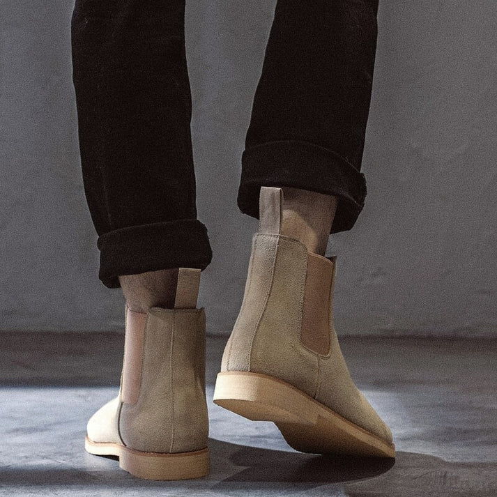 Bota Chelsea em Couro Masculina Drauffen DF270