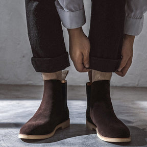 Bota Chelsea em Couro Masculina Drauffen DF270