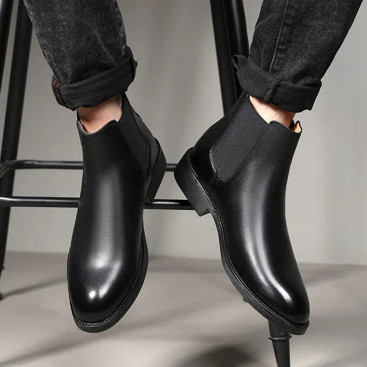Bota Chelsea em Couro Masculina Drauffen DF274