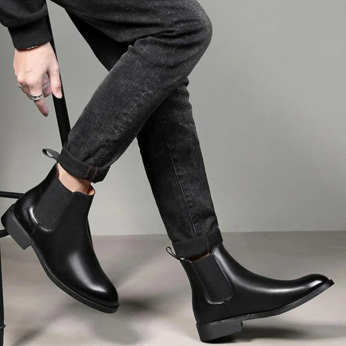 Bota Chelsea em Couro Masculina Drauffen DF274
