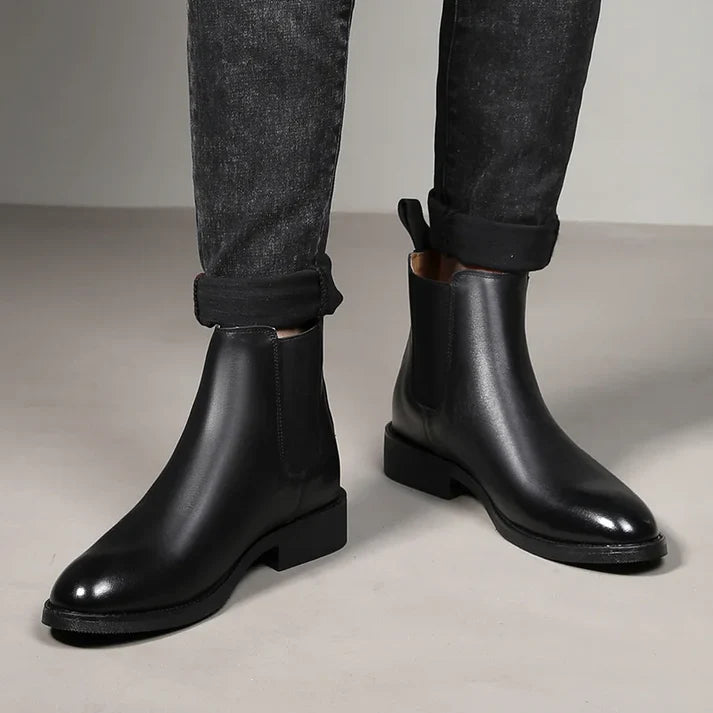 Bota Chelsea em Couro Masculina Drauffen DF274