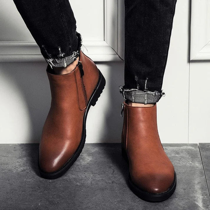 Bota Masculina de Couro Drauffen DF284