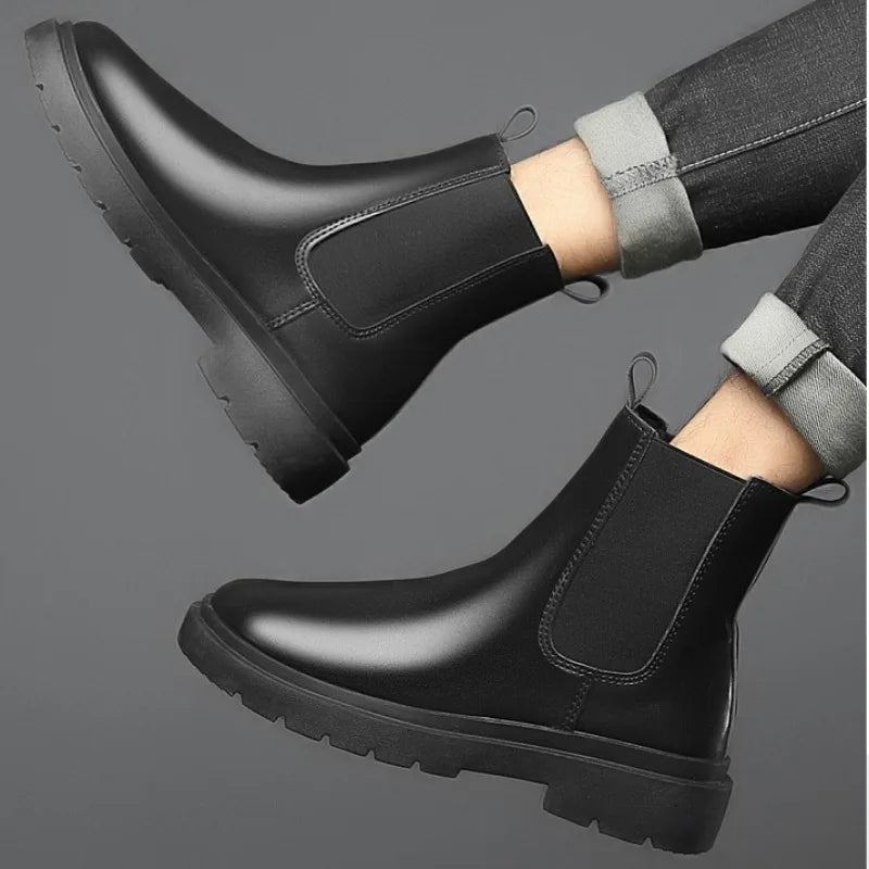 Bota Masculina Chelsea em Couro Drauffen DF265