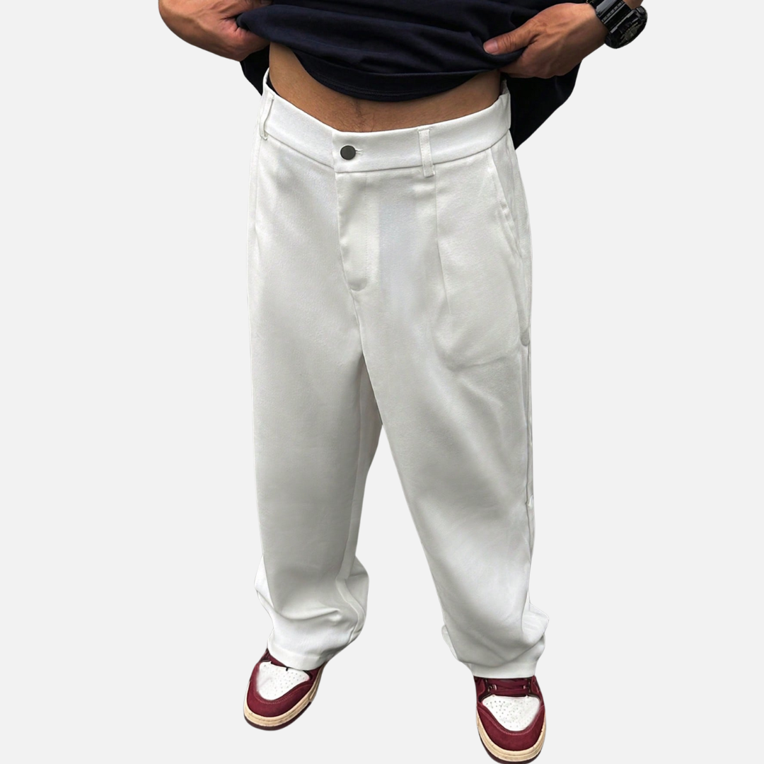 Calça de Alfaiataria Larga Masculina Drauffen DF160