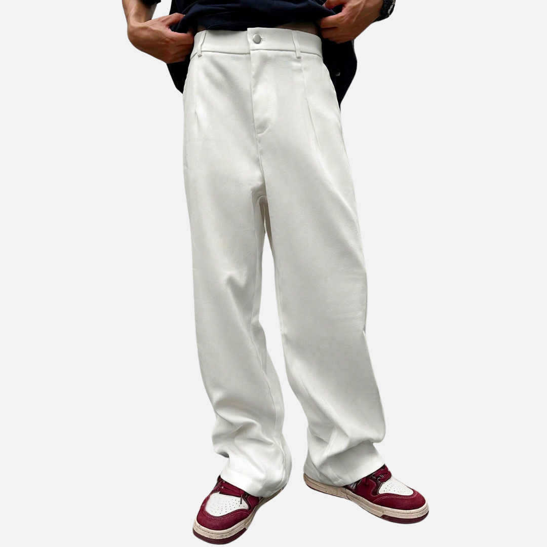 Calça de Alfaiataria Larga Masculina Drauffen DF160