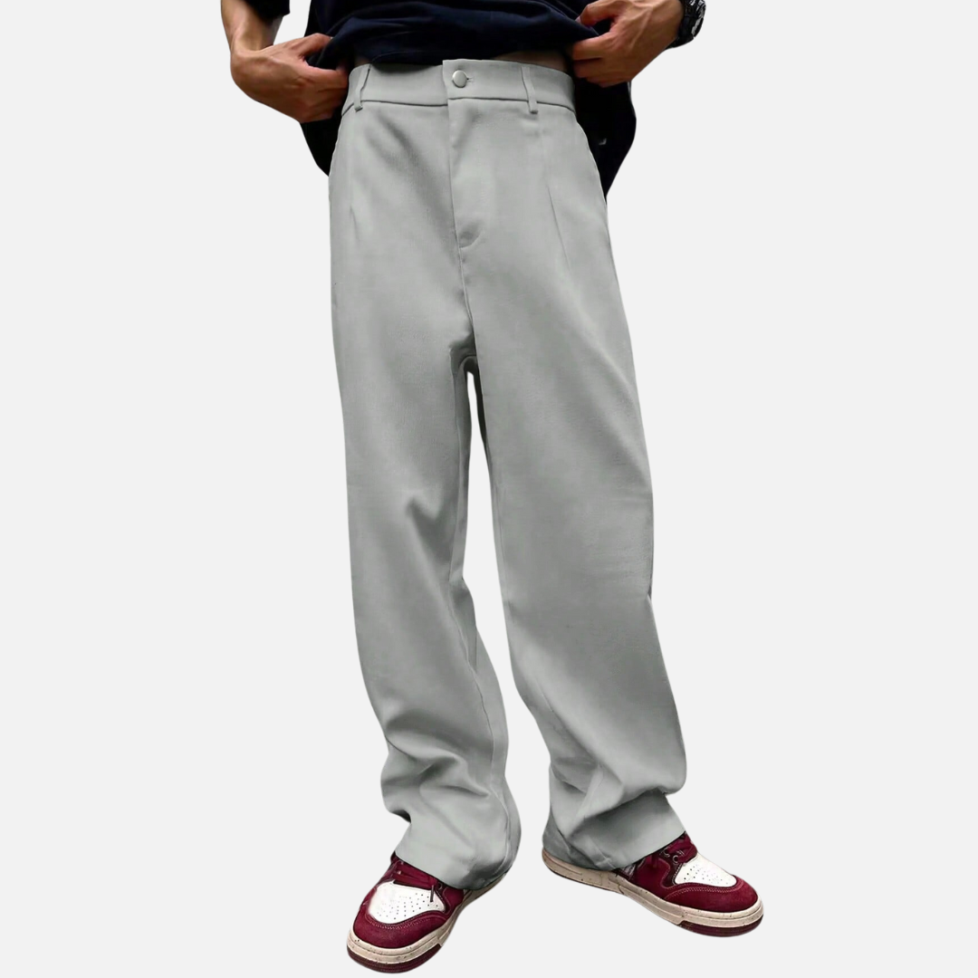 Calça de Alfaiataria Larga Masculina Drauffen DF160