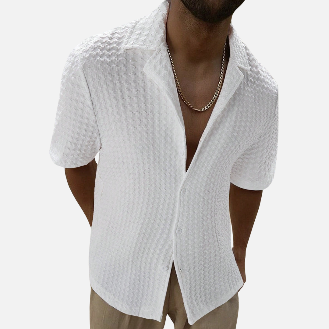 Camisa de Botão Masculina Drauffen DF096