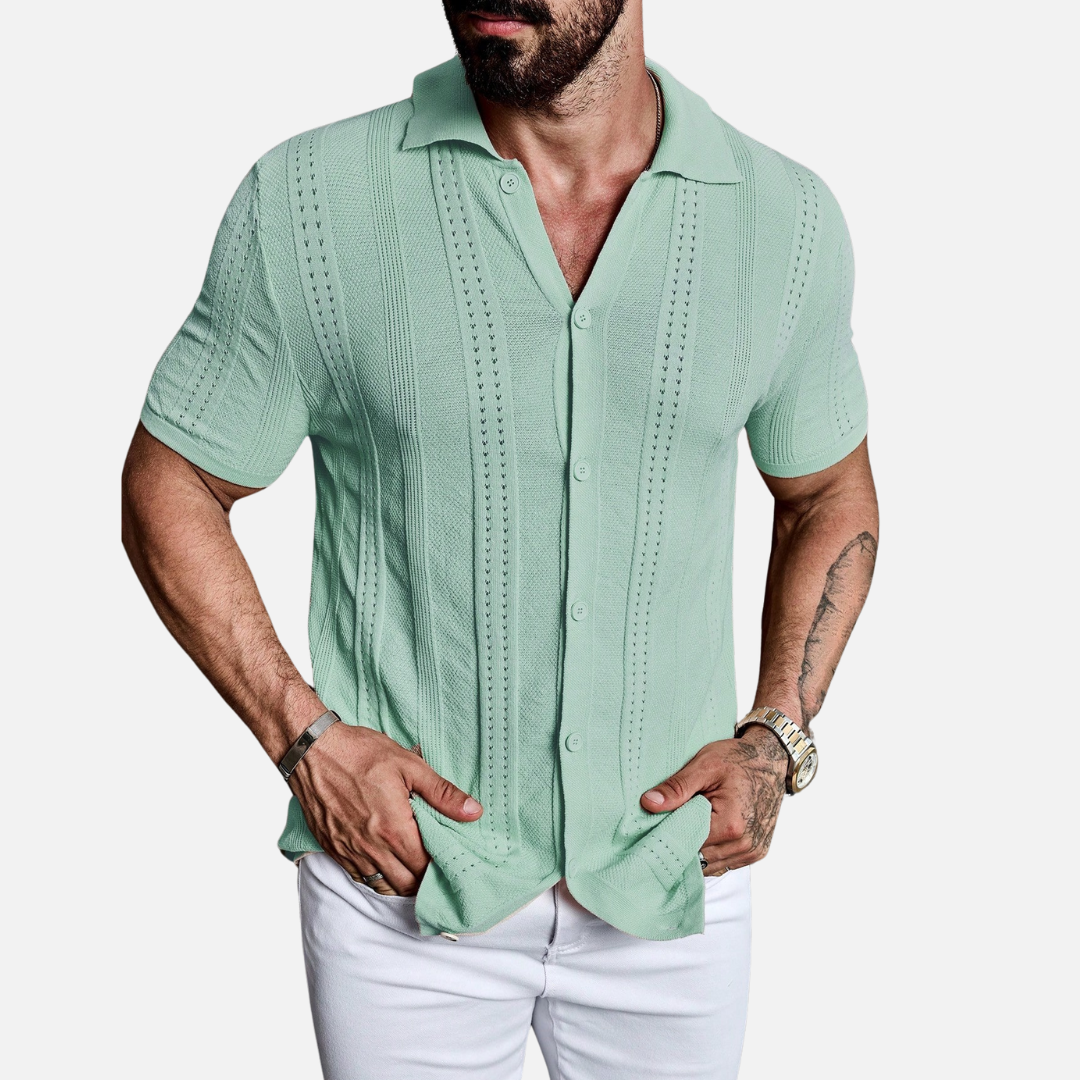 Camisa de Botão Masculina Drauffen DF098