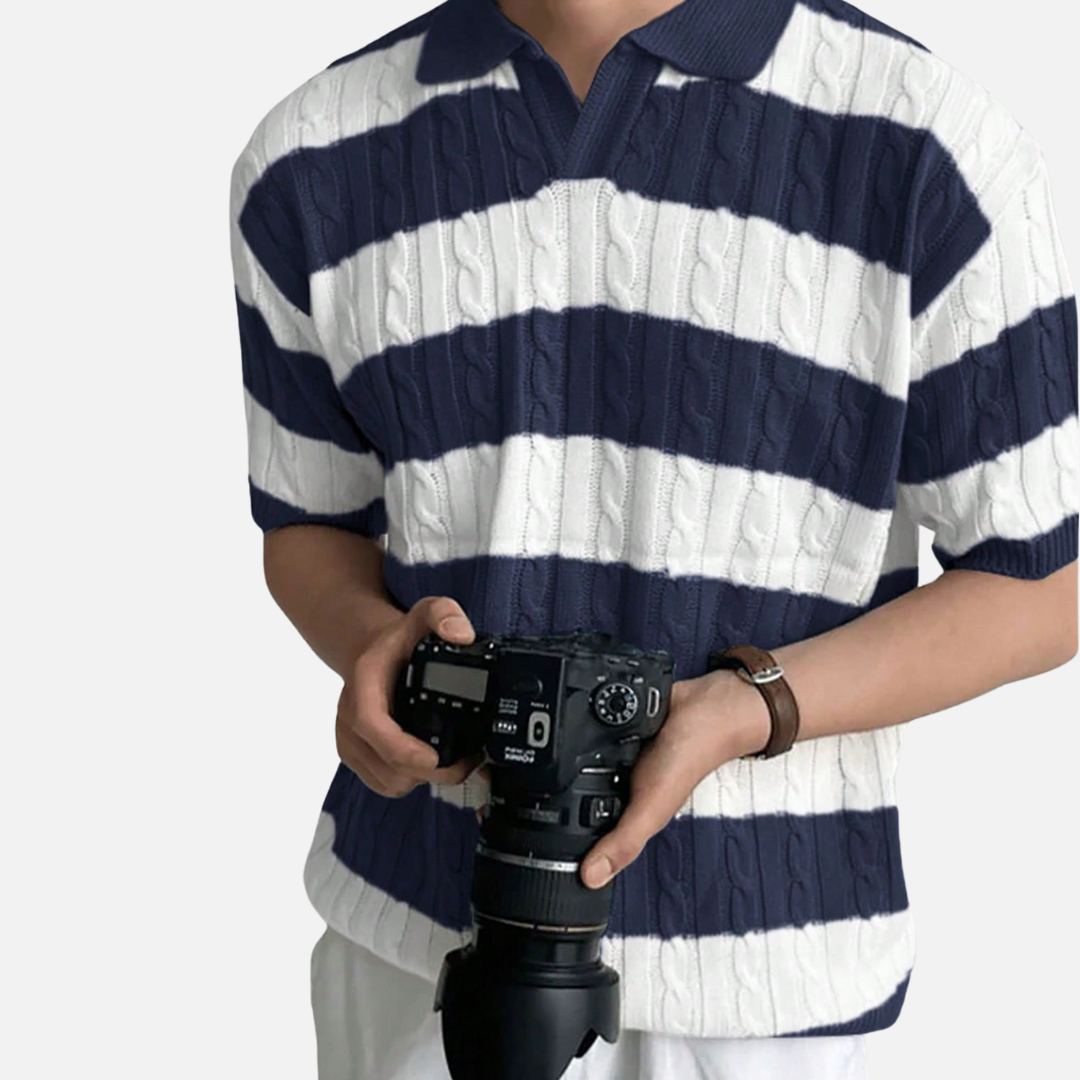 Camisa Polo em Algodão Masculina Drauffen DF127