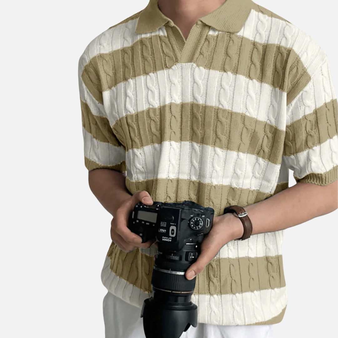 Camisa Polo em Algodão Masculina Drauffen DF127