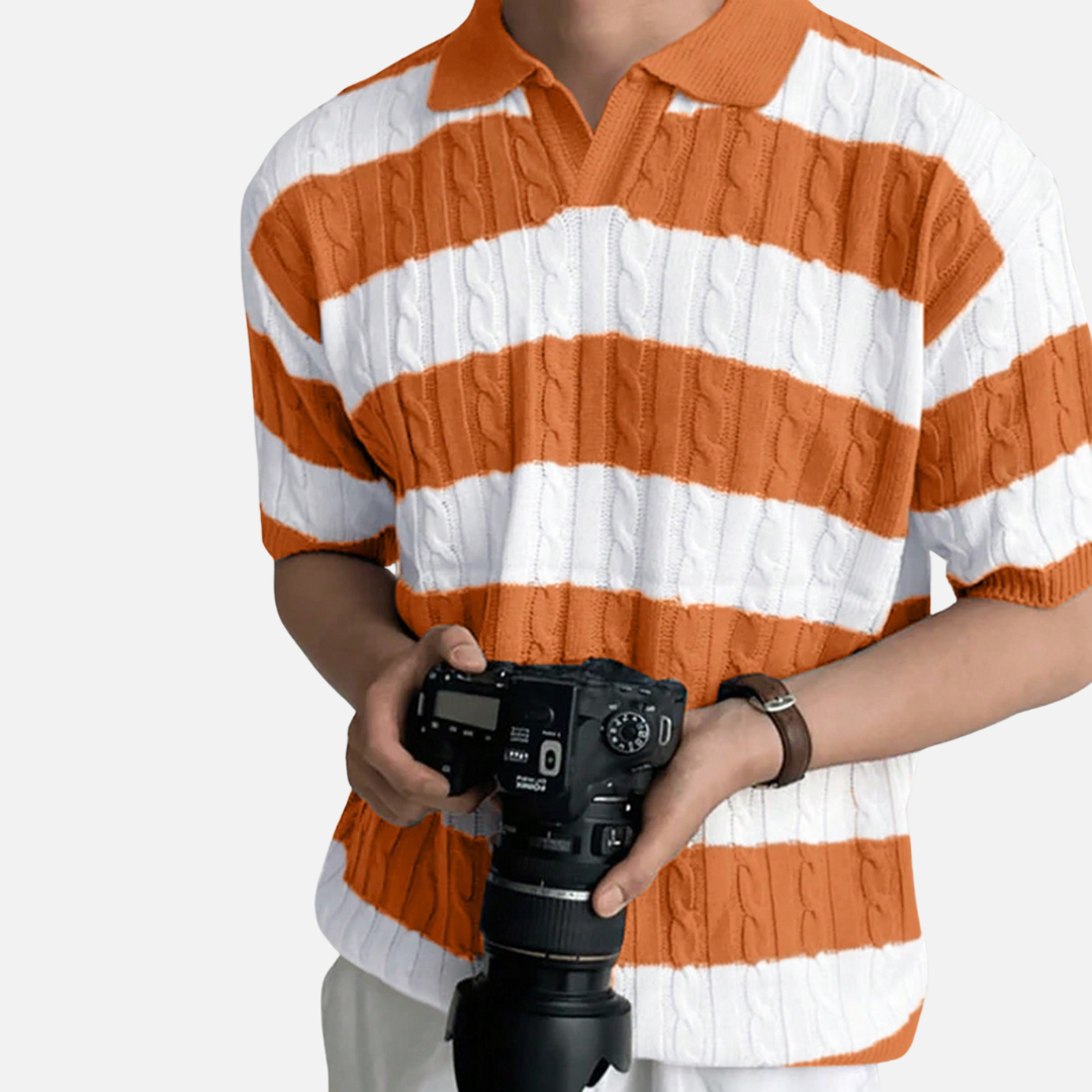 Camisa Polo em Algodão Masculina Drauffen DF127