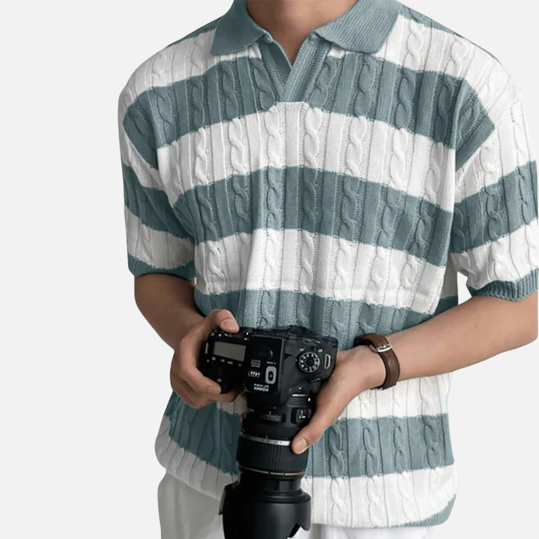 Camisa Polo em Algodão Masculina Drauffen DF127