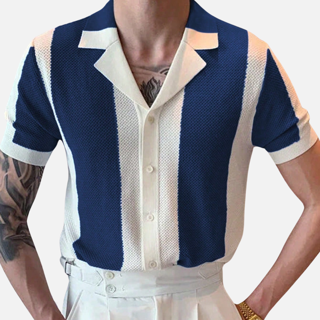 Camisa Polo Masculina De Crochê Drauffen DF120