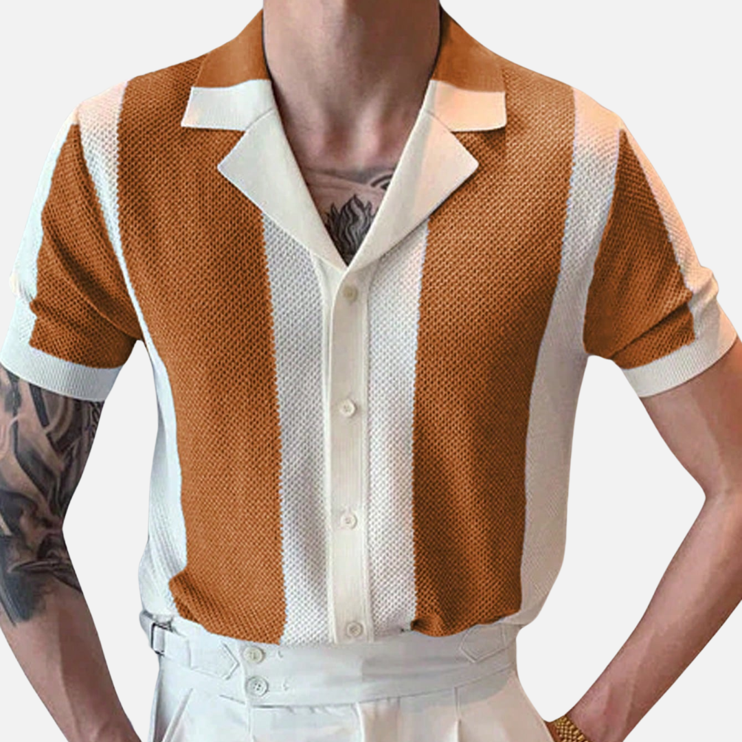 Camisa Polo Masculina De Crochê Drauffen DF120