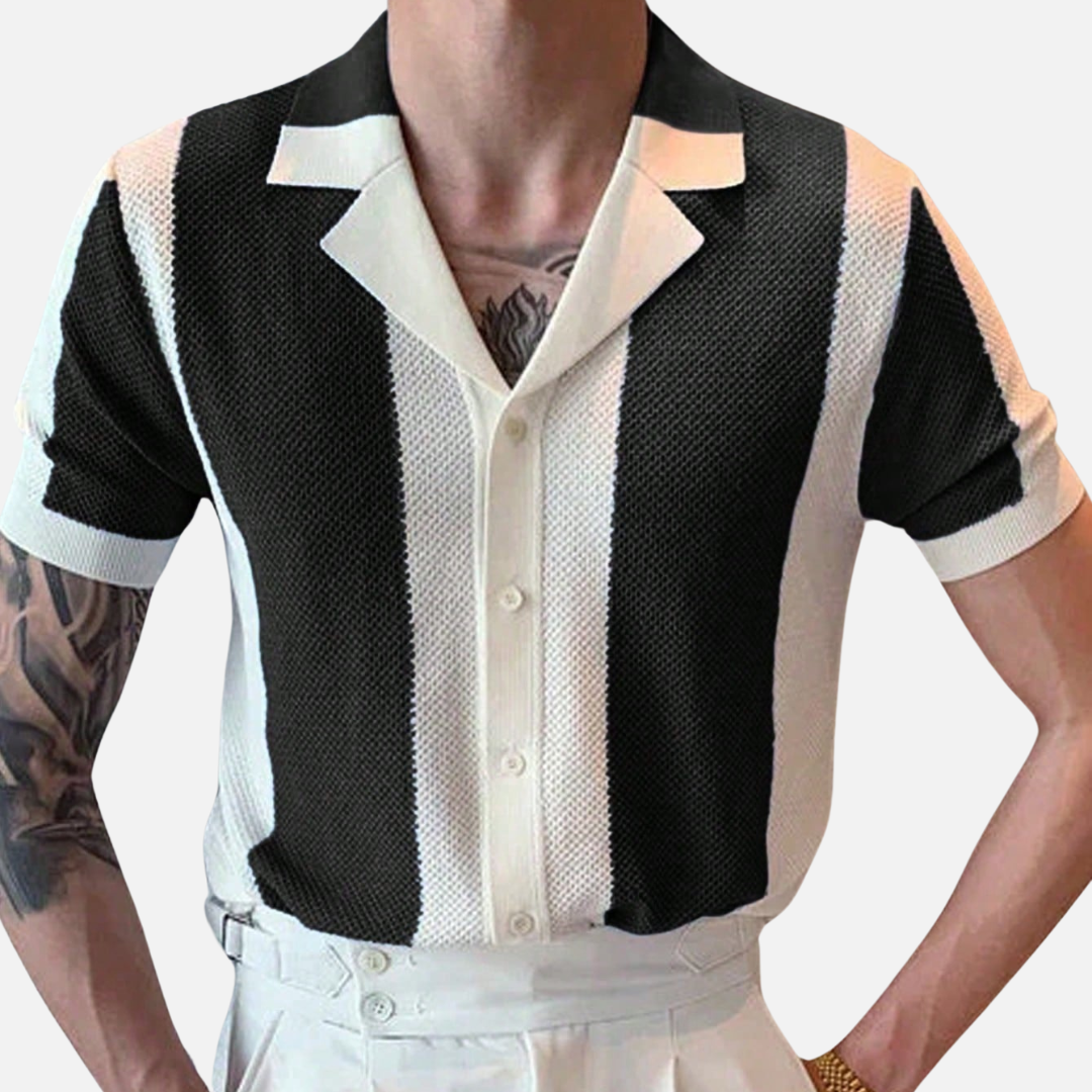 Camisa Polo Masculina De Crochê Drauffen DF120