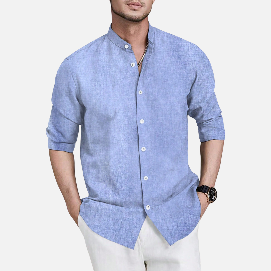Camisa Social Masculina Manga Longa Drauffen DF139