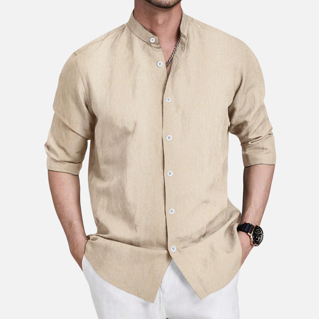 Camisa Social Masculina Manga Longa Drauffen DF139
