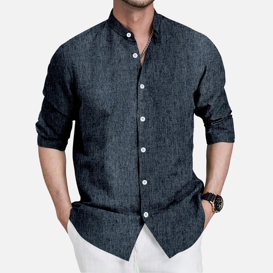 Camisa Social Masculina Manga Longa Drauffen DF139