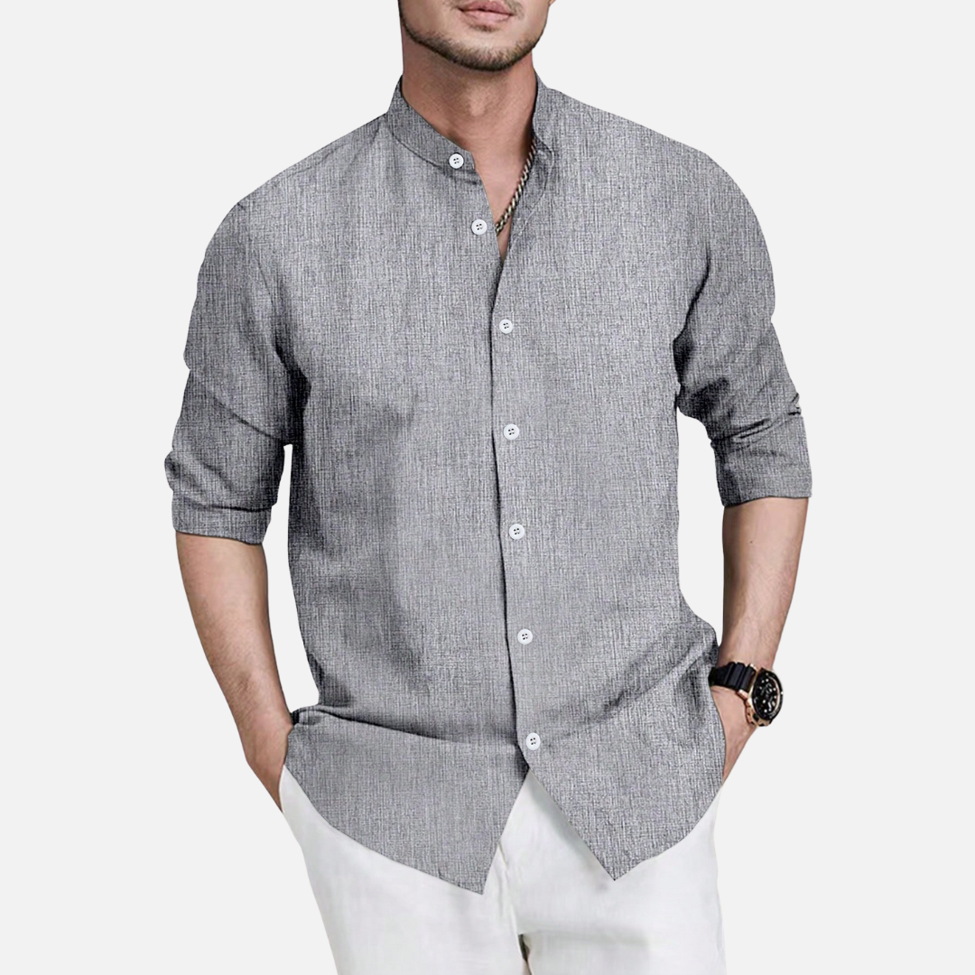 Camisa Social Masculina Manga Longa Drauffen DF139