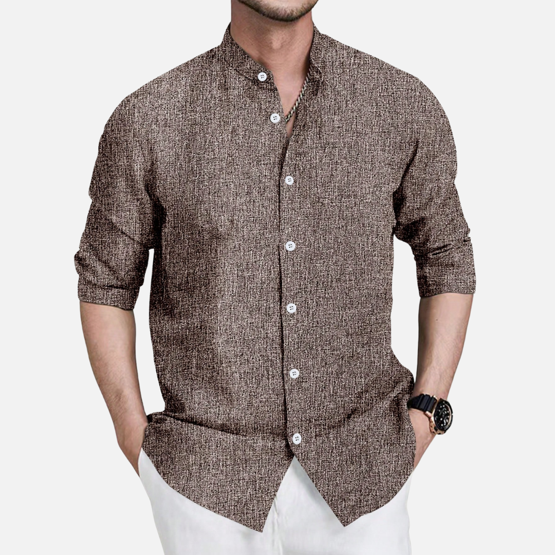 Camisa Social Masculina Manga Longa Drauffen DF139