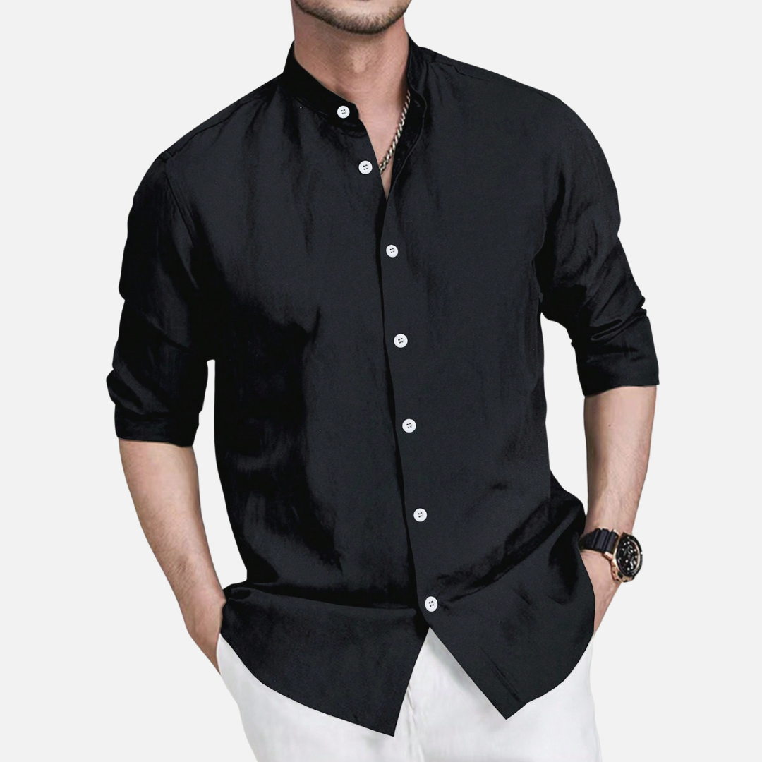 Camisa Social Masculina Manga Longa Drauffen DF139