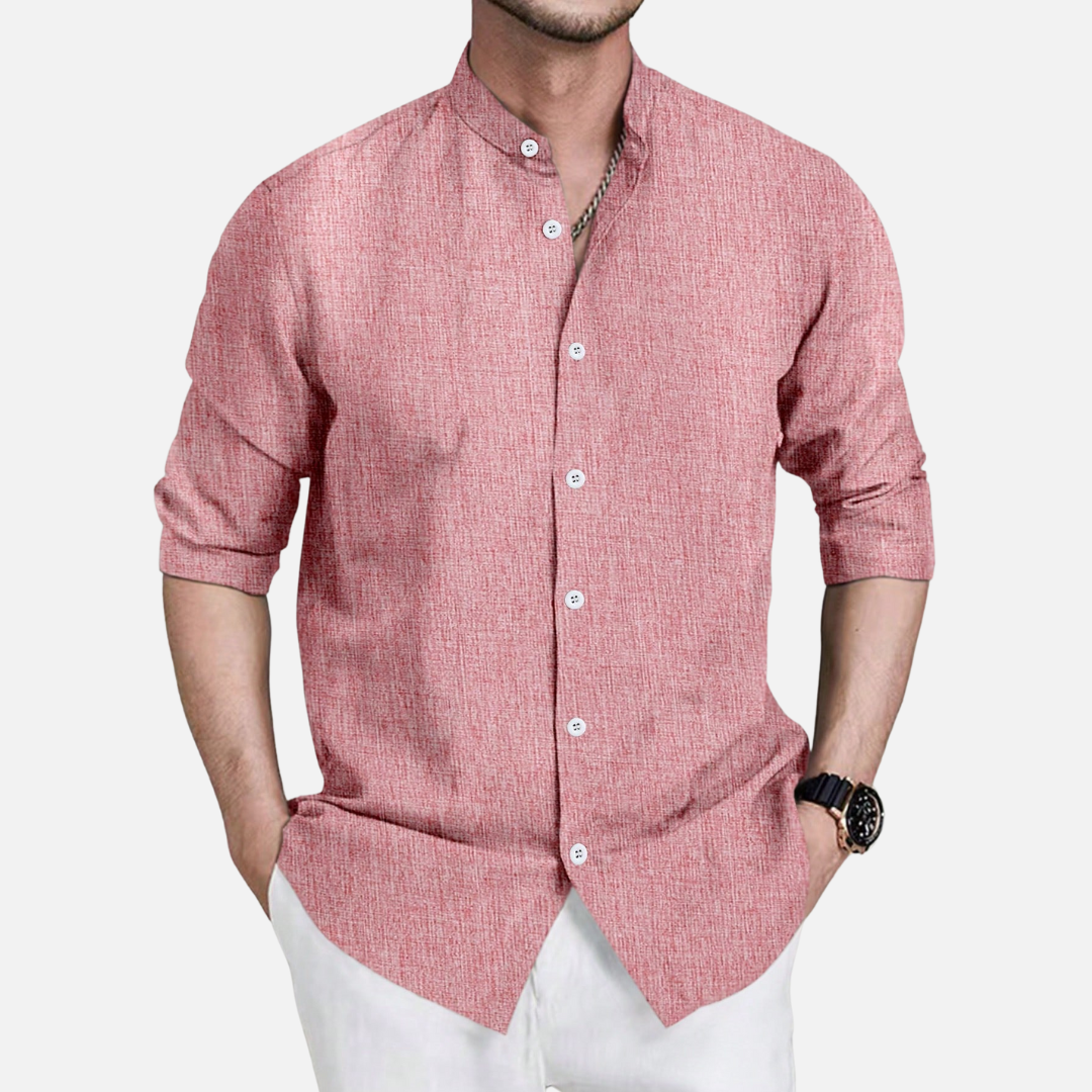 Camisa Social Masculina Manga Longa Drauffen DF139