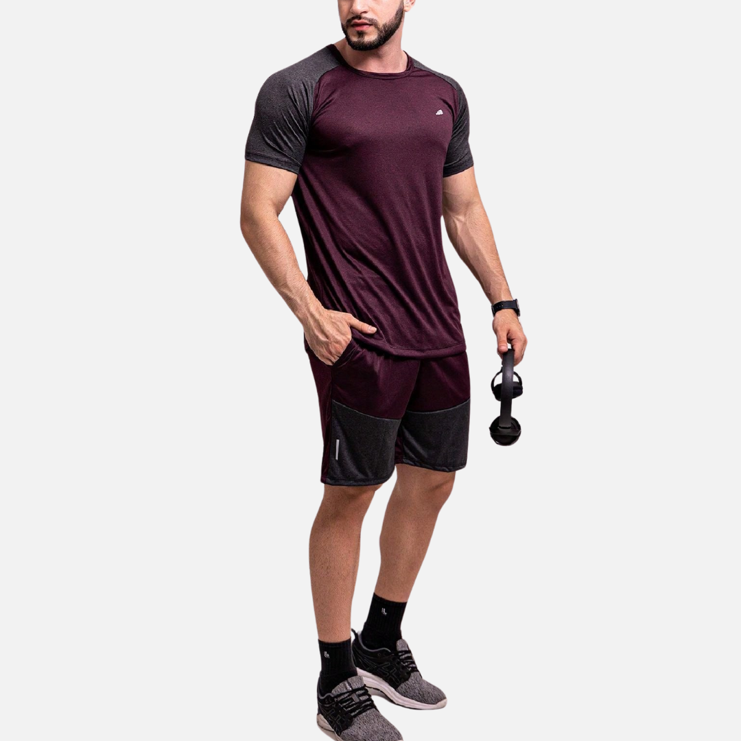 Conjunto Camisa e Short Dry Fit Masculino Drauffen DF062