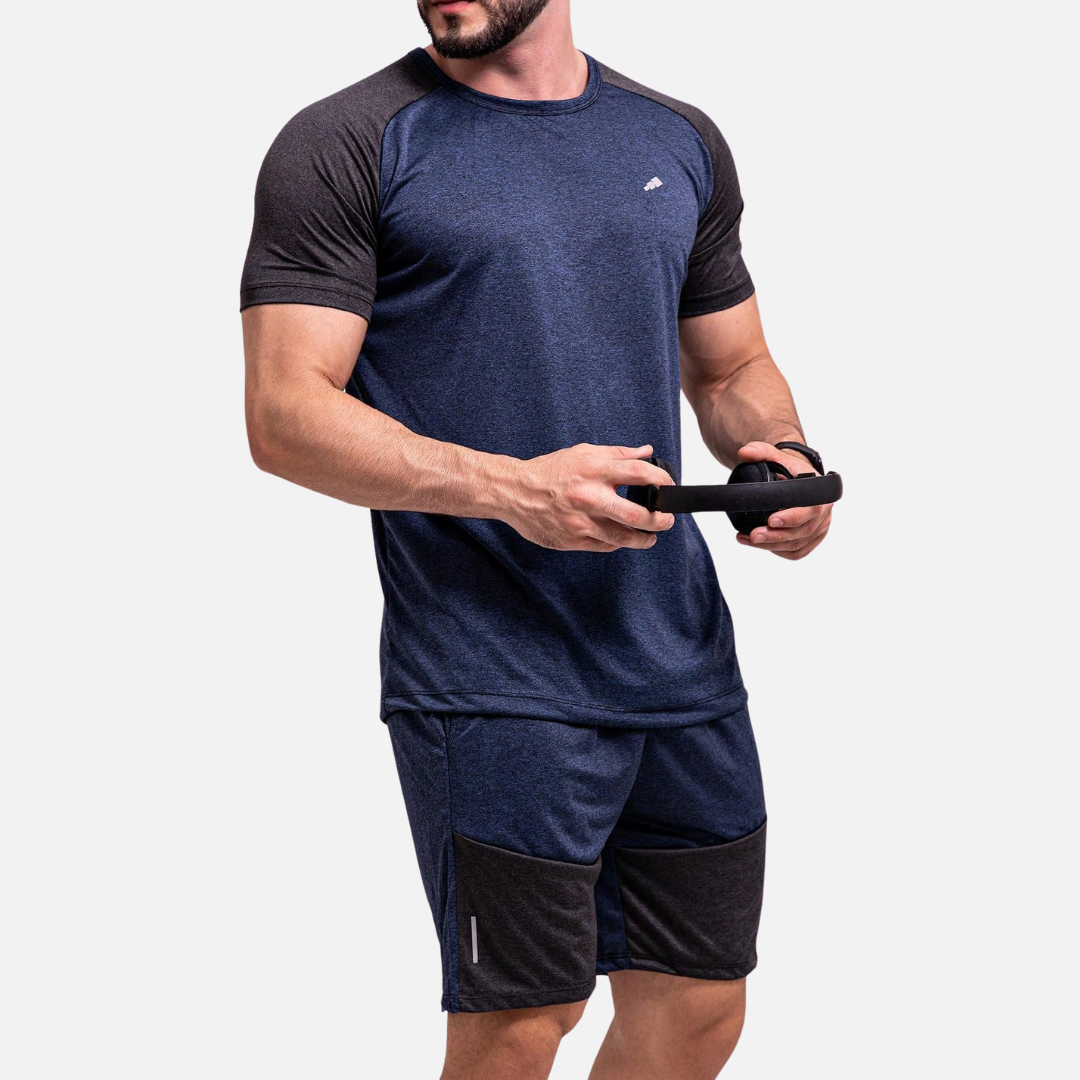 Conjunto Camisa e Short Dry Fit Masculino Drauffen DF062