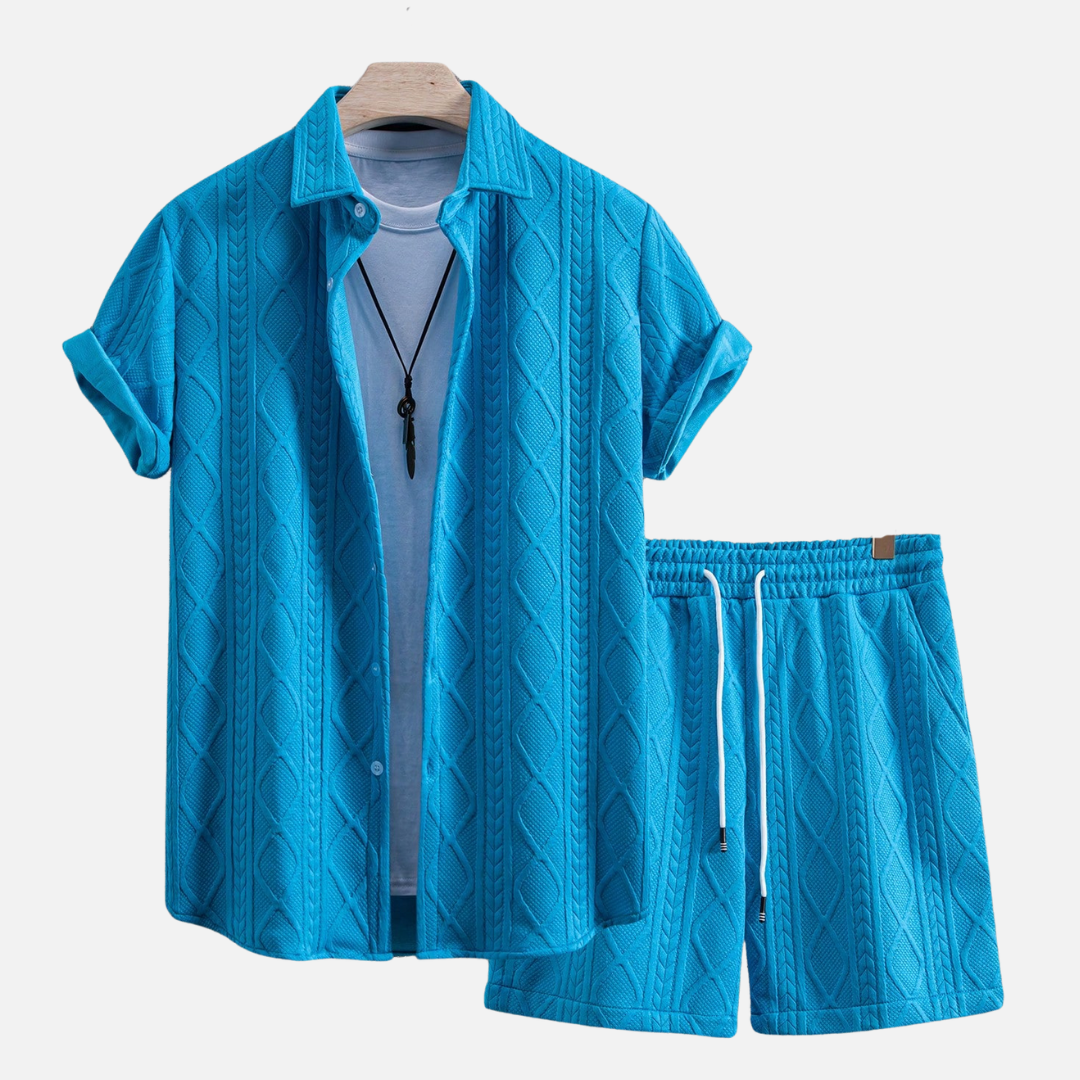 Conjunto Camisa e Short Masculino Drauffen DF054