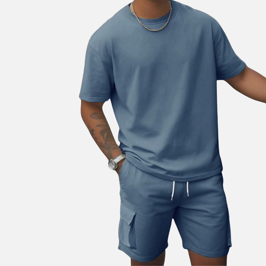 Conjunto Camisa e Short Masculino Drauffen DF064