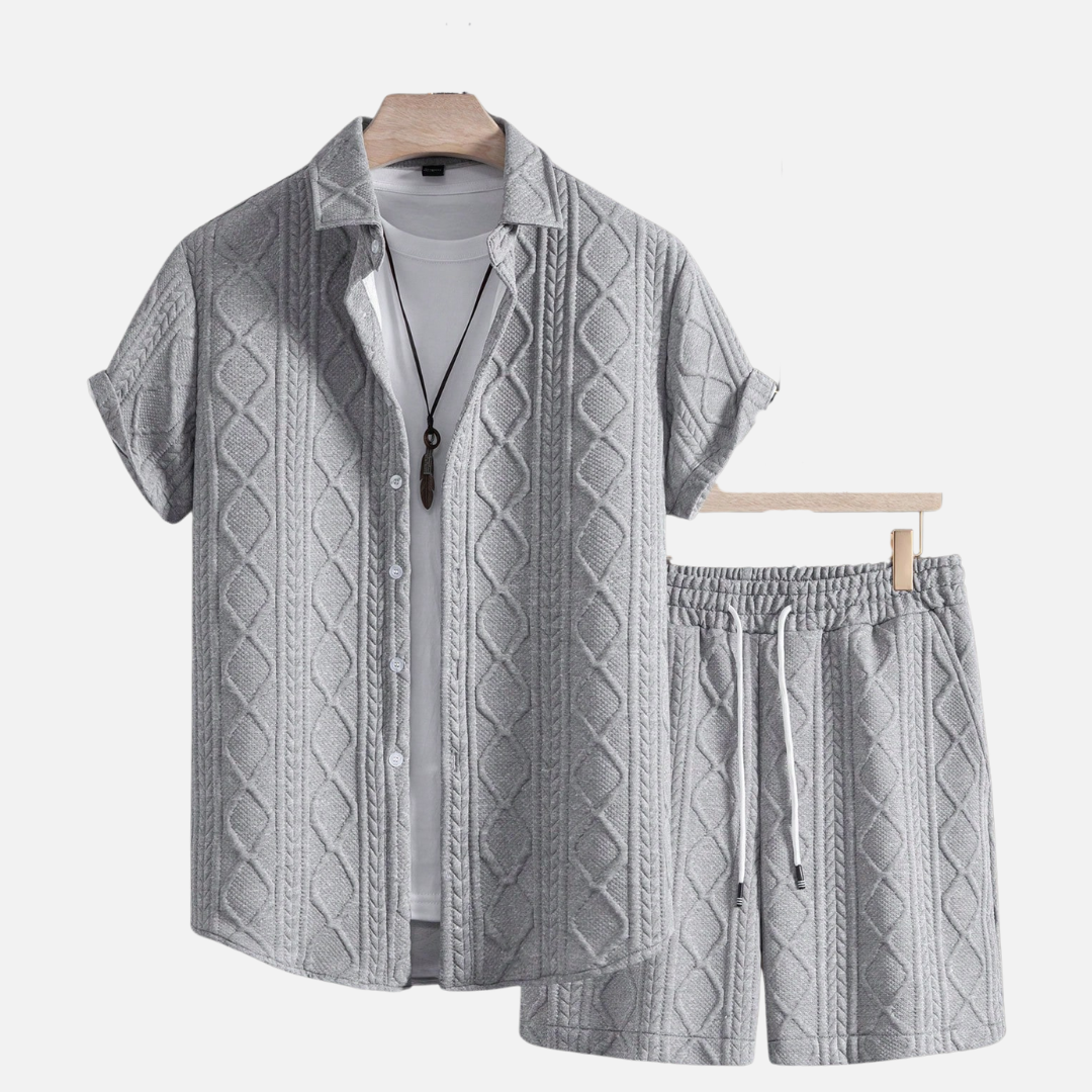 Conjunto Camisa e Short Masculino Drauffen DF054
