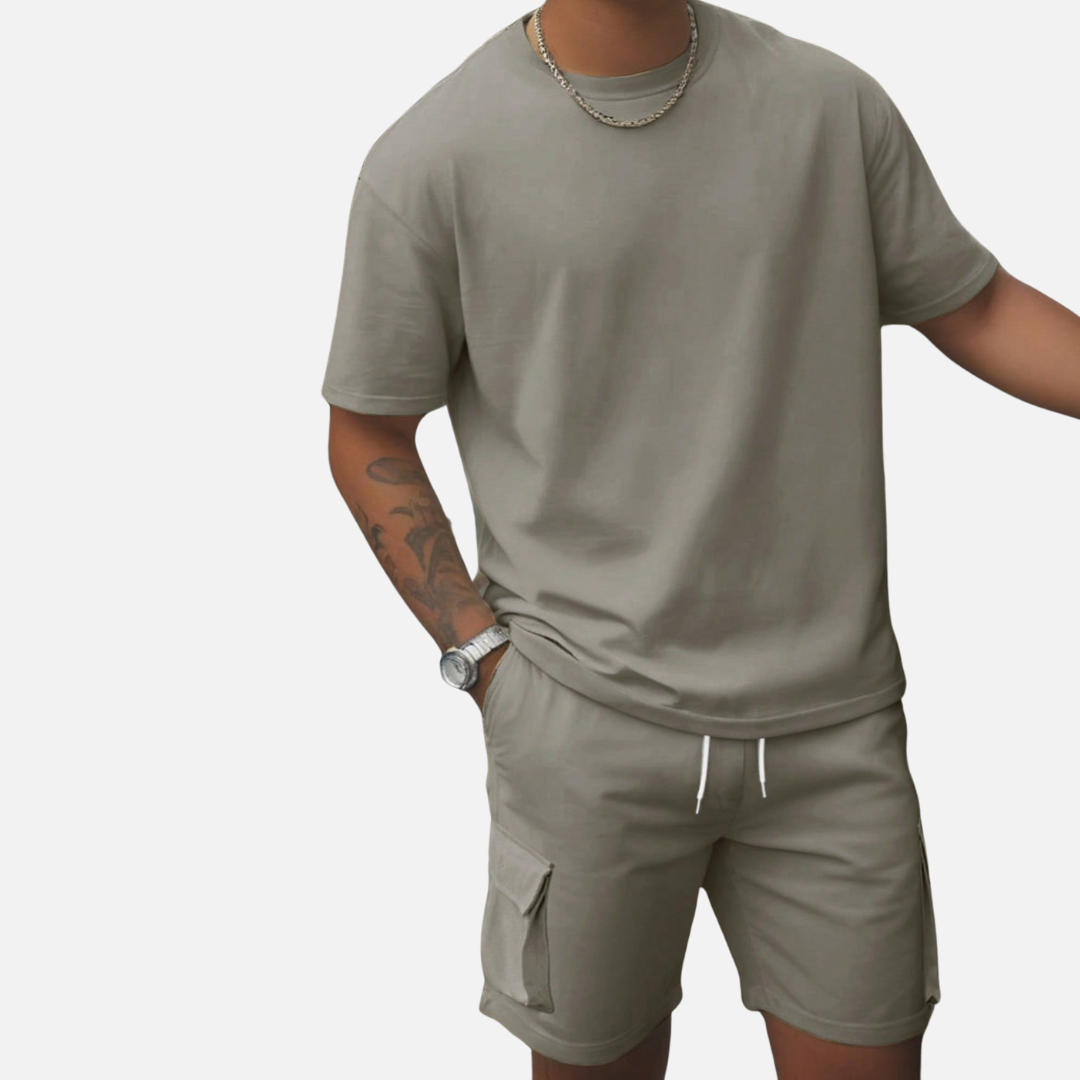 Conjunto Camisa e Short Masculino Drauffen DF064