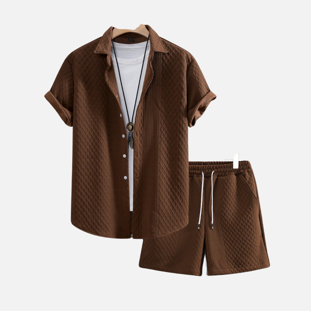 Conjunto Camisa e Short Masculino Drauffen DF056