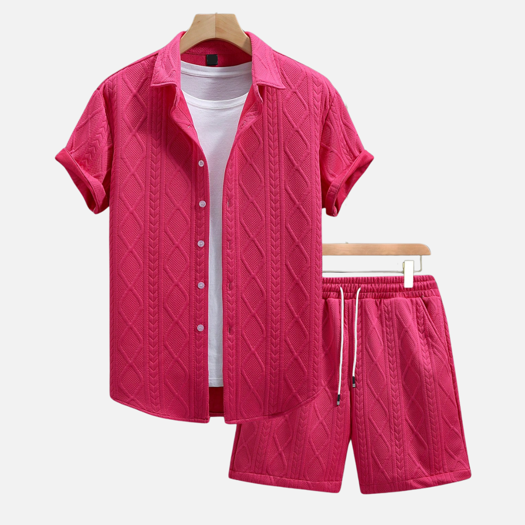 Conjunto Camisa e Short Masculino Drauffen DF054