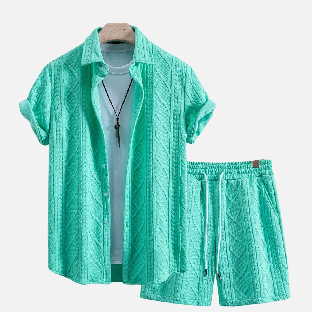 Conjunto Camisa e Short Masculino Drauffen DF054