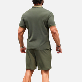 Conjunto Camisa Polo e Short Masculino Drauffen DF057