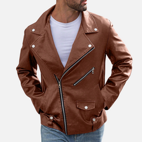 Jaqueta de Couro Masculina Drauffen DF019