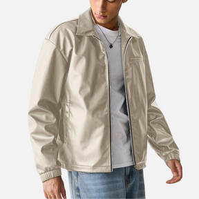 Jaqueta de Couro Masculina Drauffen DF018
