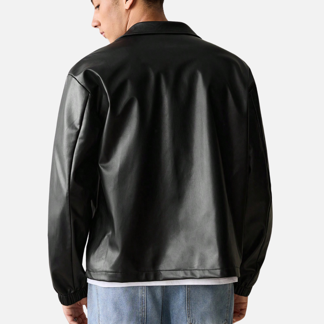 Jaqueta de Couro Masculina Drauffen DF018