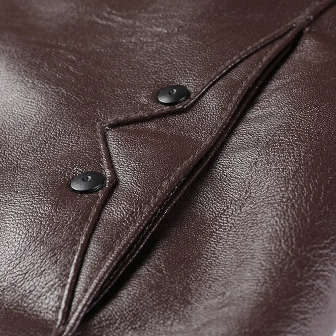 Jaqueta De Couro Masculina Drauffen DF220