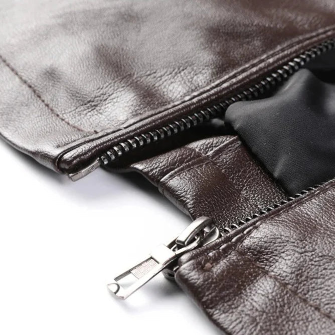 Jaqueta De Couro Masculina Drauffen DF220