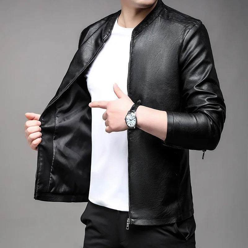 Jaqueta De Couro Masculina Drauffen DF220