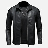 Jaqueta de Couro Motociclista Masculina Miguei Sartori DF217