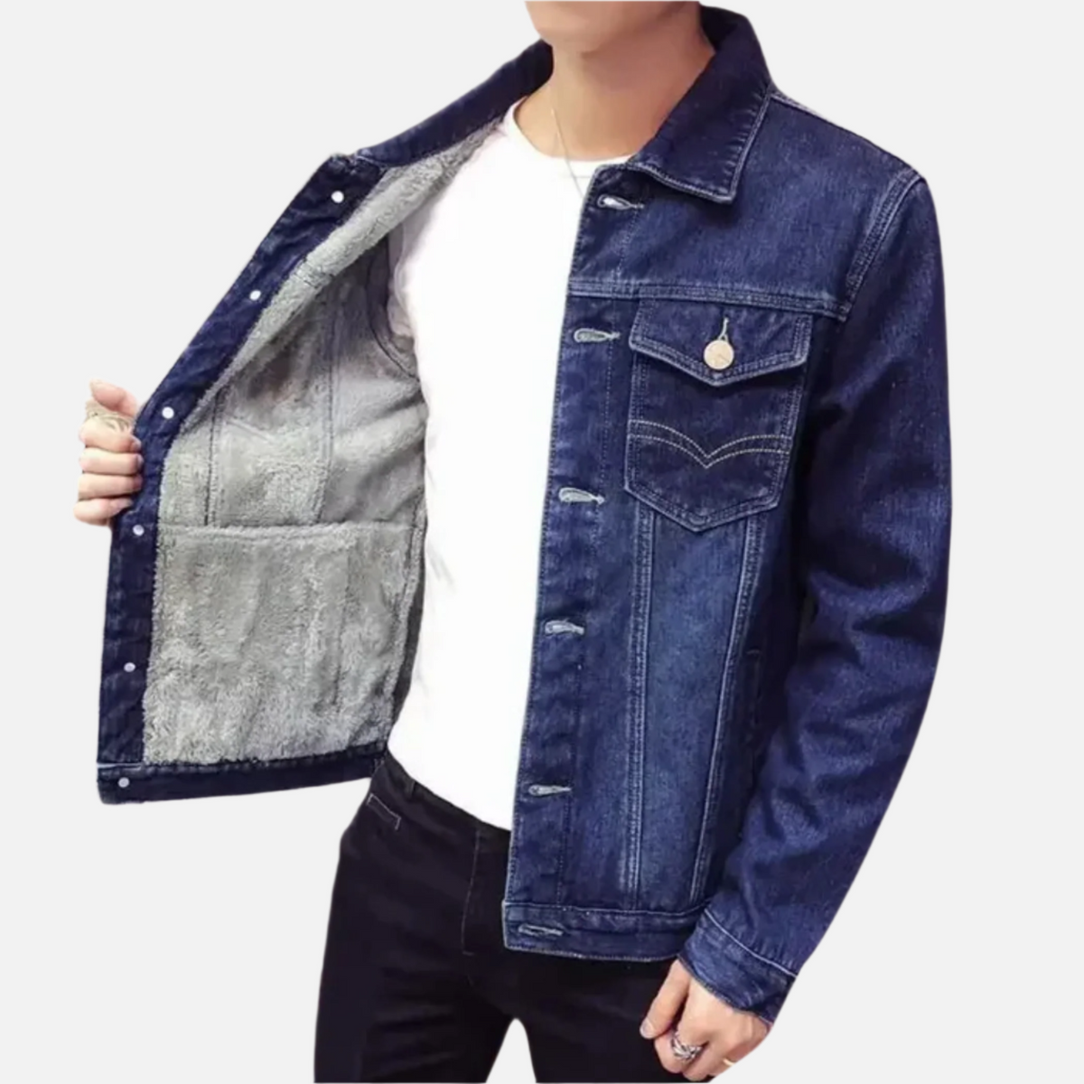 Jaqueta Jeans Masculina Miguei Sartori DF183