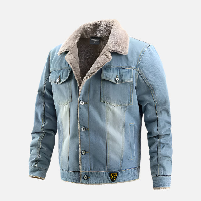 Jaqueta Jeans Masculina com Interior Forrada Miguei Sartori DF192