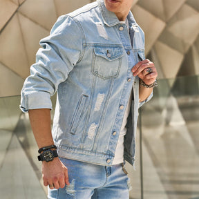 Jaqueta Jeans Masculina Drauffen DF208