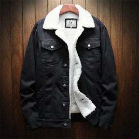 Jaqueta Jeans Masculina Forrada em Lã Drauffen DF239