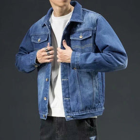 Jaqueta Masculina Jeans Acolchoado Drauffen DF236